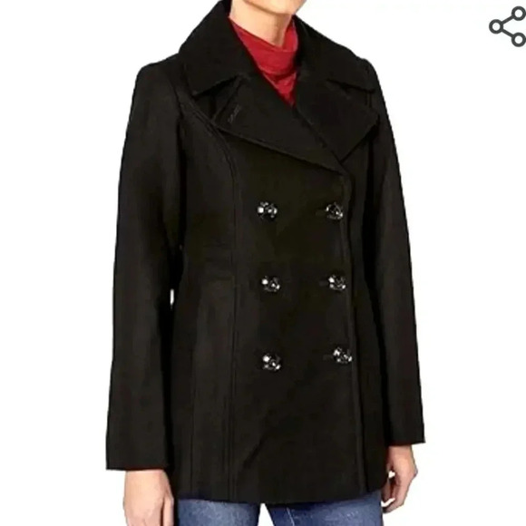 London Fog Wool Pea Coat - Small - Picture 1 of 8